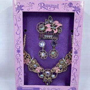 Rapunzel Tangled Jewelry Set In Box Never Used Disney Jewelry Set